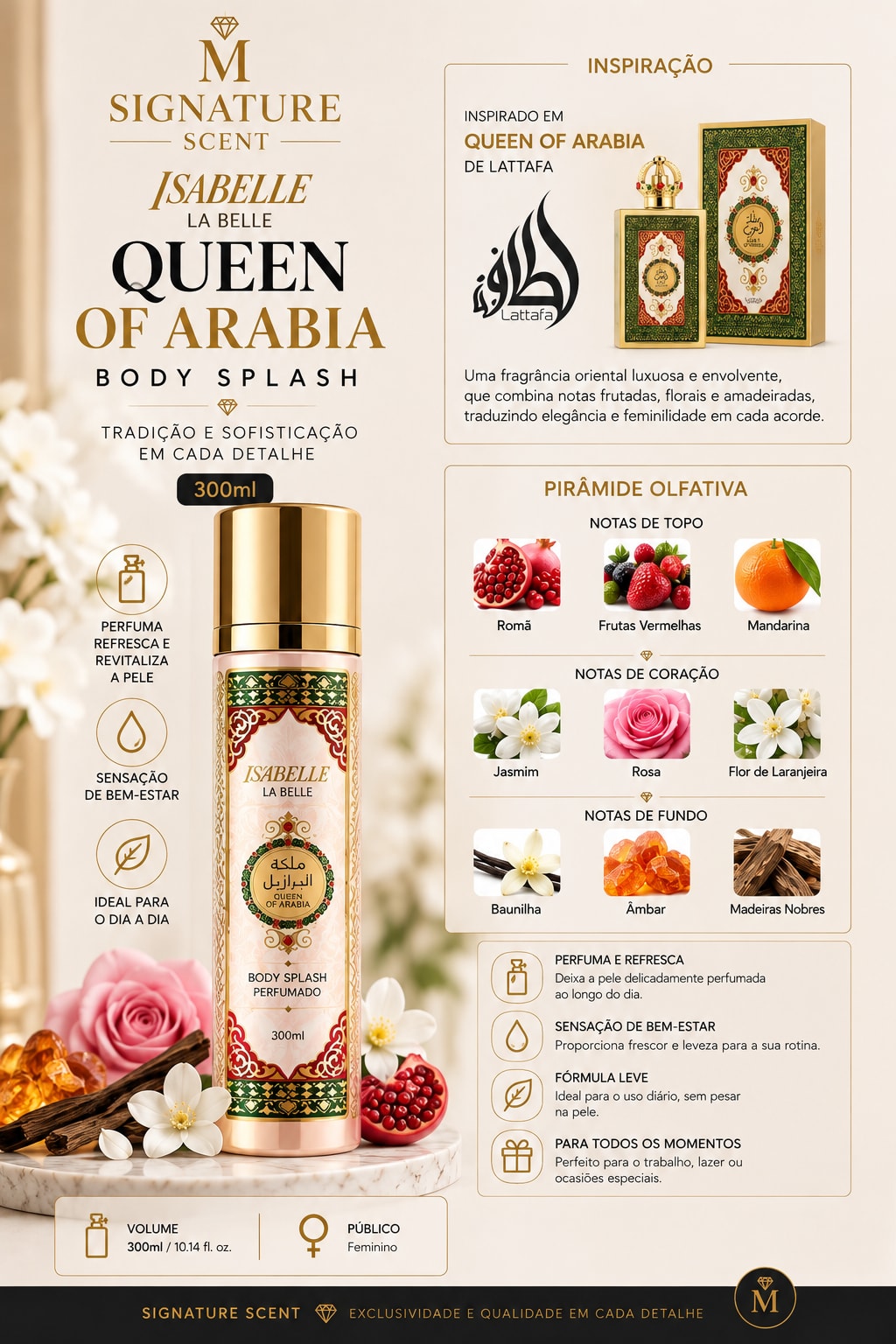 QUEEN OF BRAZIL BODY SPASH