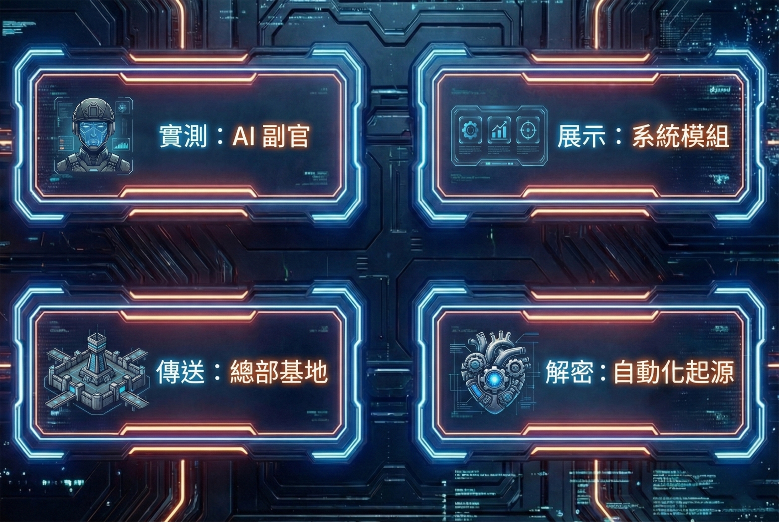軍事霓虹科幻風