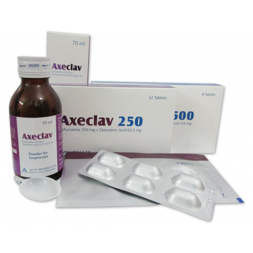 Cefuroxime Axetil 250 mg + Clavulanic Acid 62.5 mg