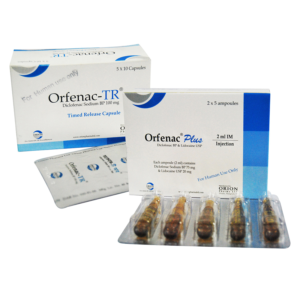 (Diclofenac 75 mg + Lidocaine 20 mg)/ 2 ml IM
