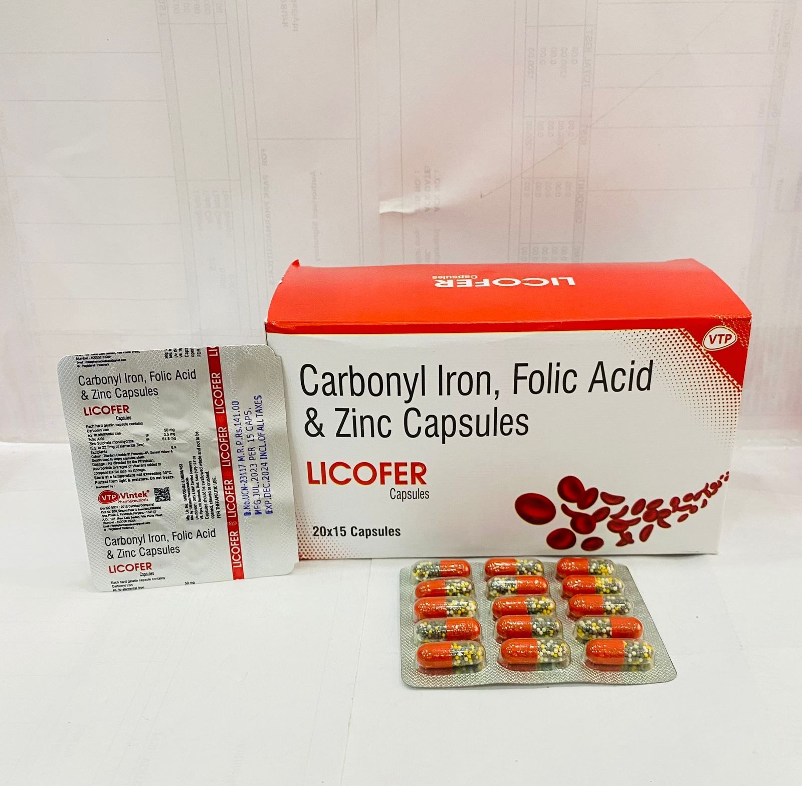 Carbonyl Iron 50 mg+Folic Acid 0.5 mg+Zinc 61.84 mg