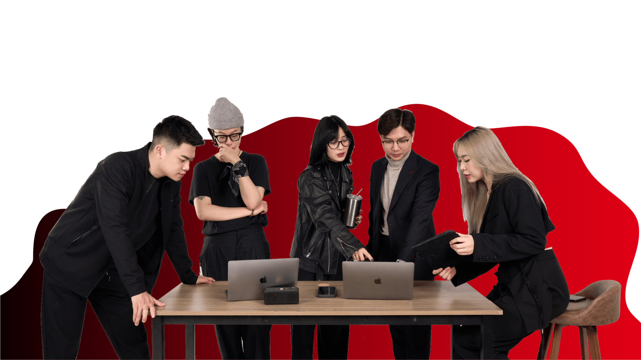 Abstract high-contrast liquid chrome chaos landscape