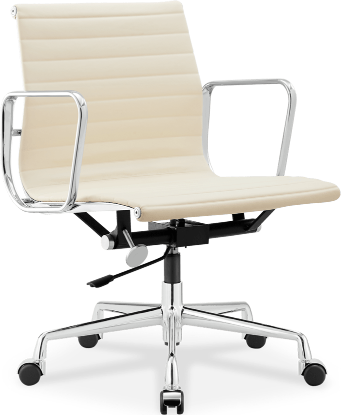 Eames Style Office Chair EA117 Leather Cream Mobelaris