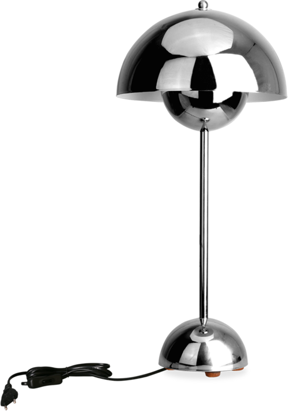 Flowerpot Table Lamp – Chrome Mobelaris