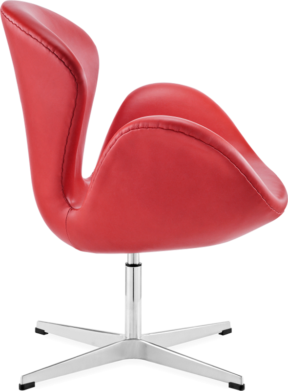 Swan Chair – Red Leather No Piping | Arne Jacobsen | Mobelaris