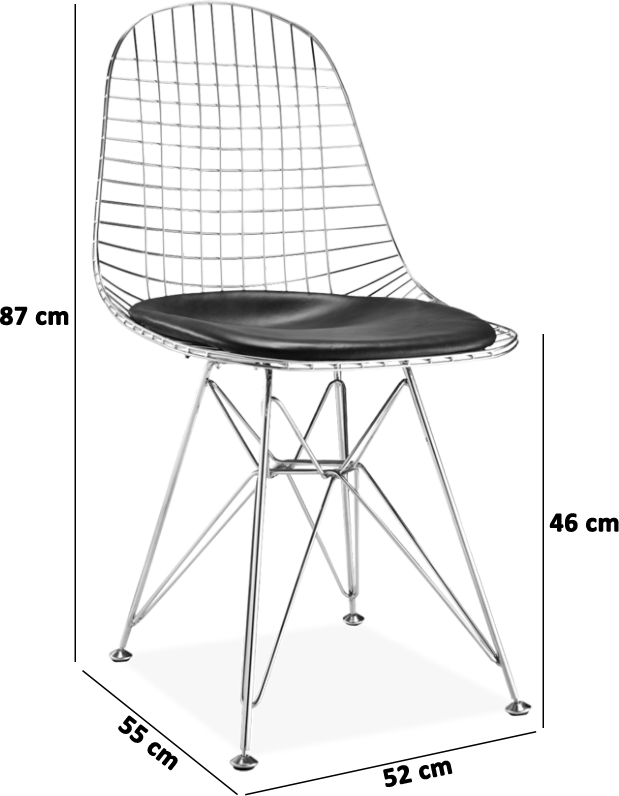 Eames Pink Wire Chair Eames Dkr Chair Charles Eames DKR Wire