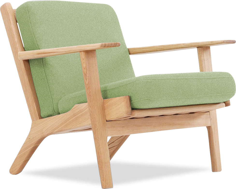 Hans Wegner GE 290 Plank Chair – Light Green Mobelaris