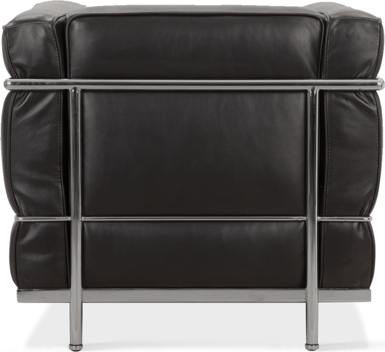 LC2 Style Petit Confort Armchair Black Mobelaris