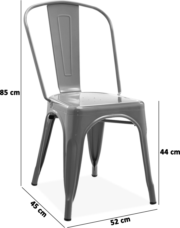 Tolix A Chair – Black | Xavier Pauchard | Mobelaris