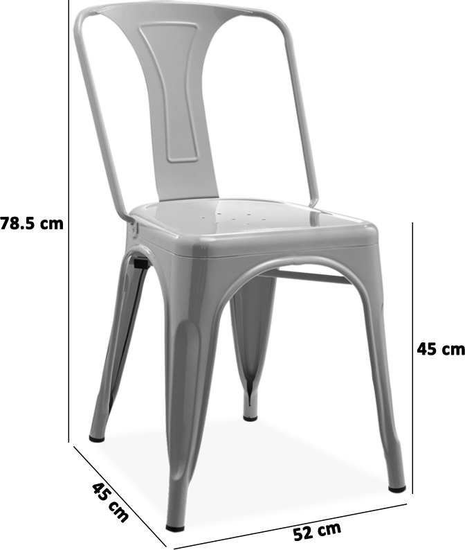 Tolix Chair – Silver | Xavier Pauchard | Mobelaris
