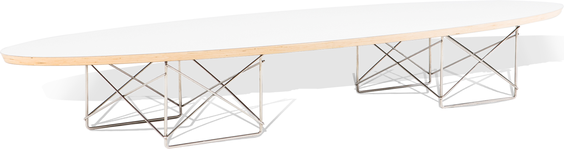 Charles Eames Surfboard Coffee Table – White | Mobelaris