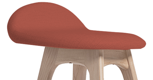 Tabouret de bar Erik Buch Dusty Rose