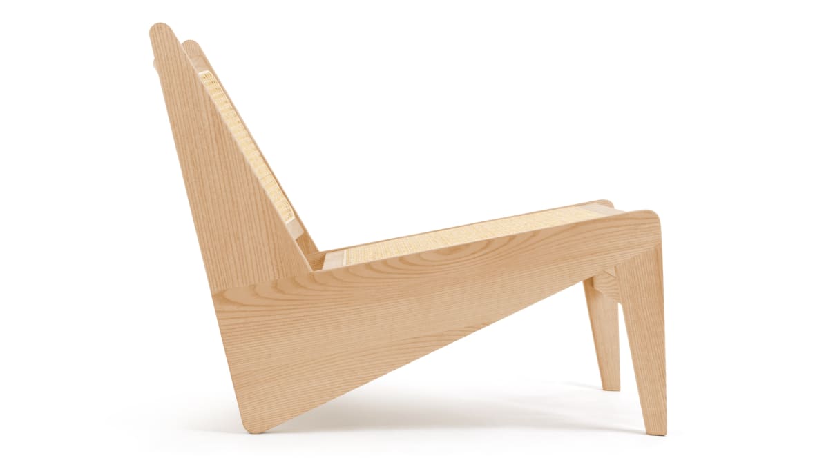  Kangaroo Chair, Natural Ash  Kangaroo Chair, Natural Ash image.