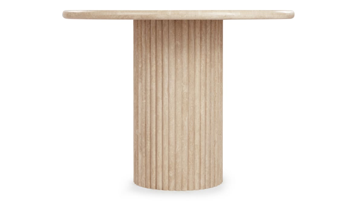  Saturn Oval Dining Table, Travertine  Saturn Oval Dining Table, Travertine image.