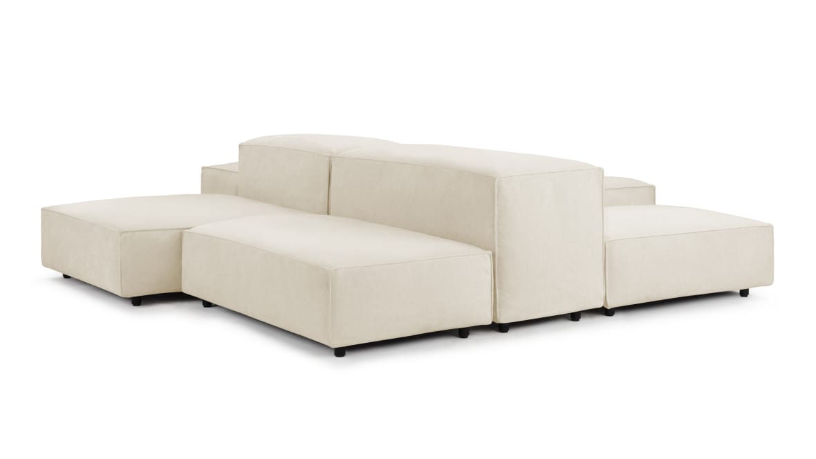  Extrasoft Sectional Module, Medium Seat, Ivory Chenille  Extrasoft Sectional Module, Medium Seat, Ivory Chenille image.