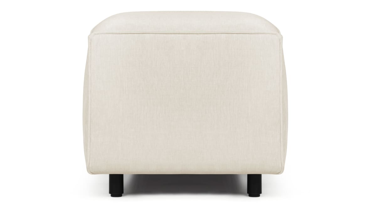Extrasoft Sectional Module, Large Armrest, Ivory Chenille Extrasoft Sectional Module, Large Armrest, Ivory Chenille image.