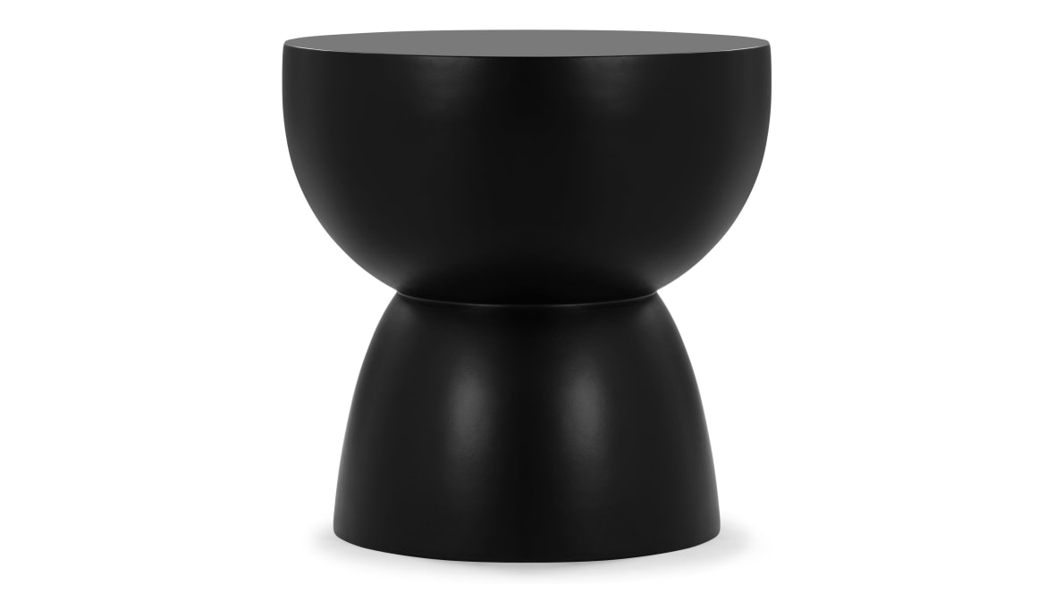  Aura Side Table, Black Concrete  Aura Side Table, Black Concrete image.