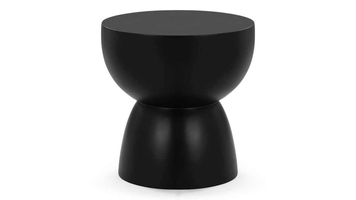  Aura Side Table, Black Concrete  Aura Side Table, Black Concrete image.