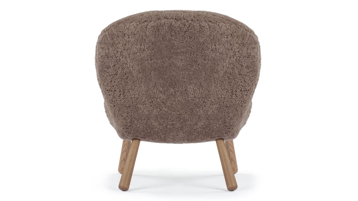  Clam Chair, Cappuccino Luxe Sheepskin  Clam Chair, Cappuccino Luxe Sheepskin image.