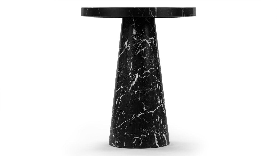  Roc Side Table, Black Marble  Roc Side Table, Black Marble image.