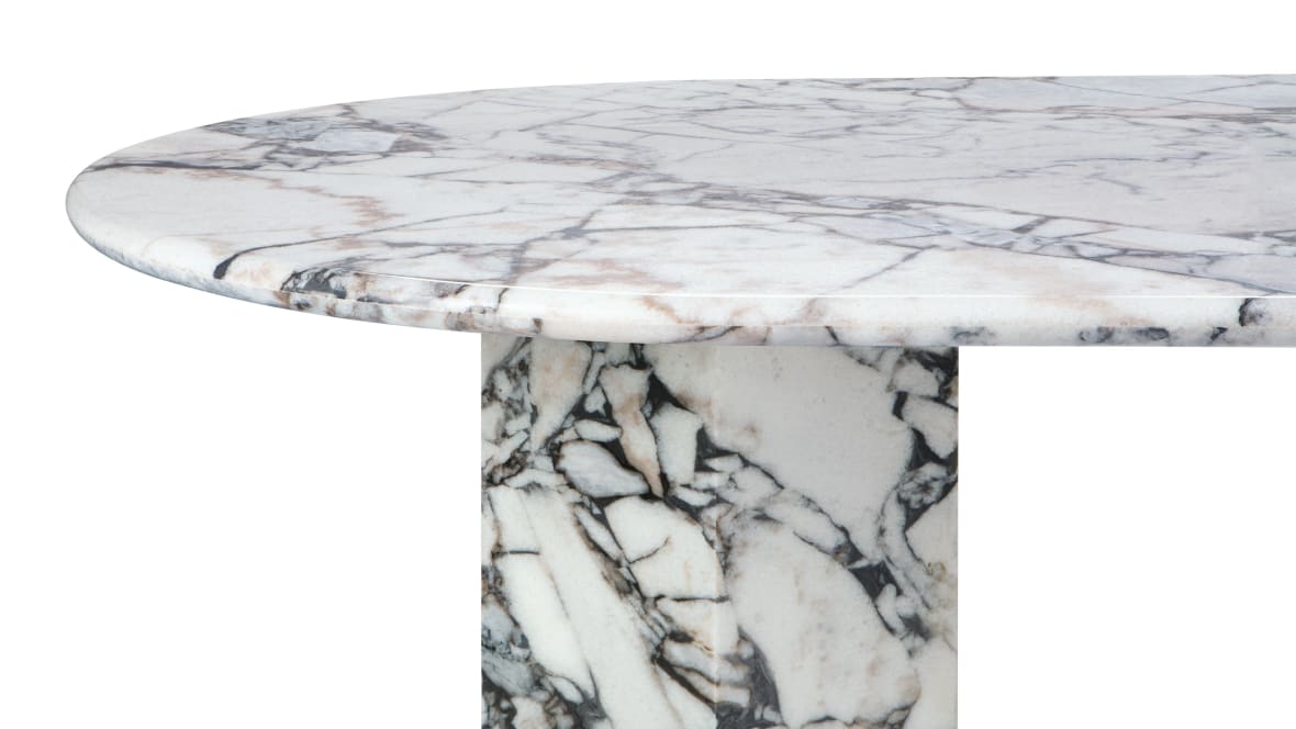  Saga Oval Dining Table, Modellato Marble, 239cm  Saga Oval Dining Table, Modellato Marble, 239cm image.