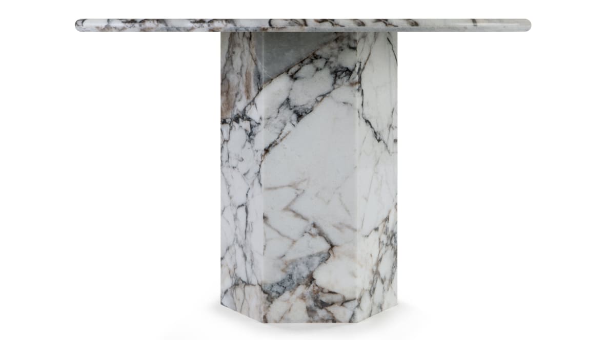  Saga Oval Dining Table, Modellato Marble, 239cm  Saga Oval Dining Table, Modellato Marble, 239cm image.