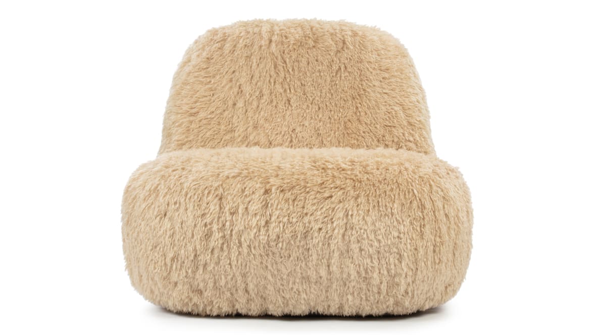  Rocha Lounge Chair, Honey Vegan Fur  Rocha Lounge Chair, Honey Vegan Fur image.