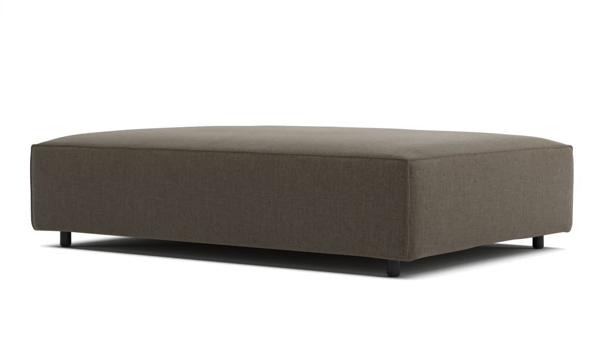  Extrasoft Sectional Module, Extra Extra Large Seat, Coffee Brushed Weave  Extrasoft Sectional Module, Extra Extra Large Seat, Coffee Brushed Weave image.