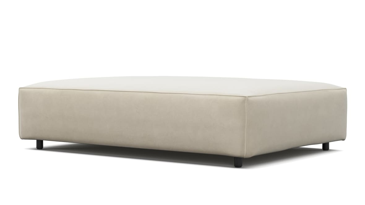 Extrasoft Sectional Module, Extra Extra Large Seat, Eggshell Vegan Suede Extrasoft Sectional Module, Extra Extra Large Seat, Eggshell Vegan Suede image.