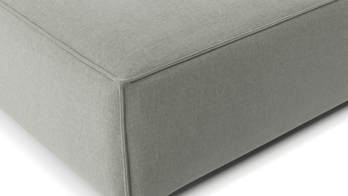 Extrasoft Sectional Module, Extra Extra Large Seat, Soft Gray Brushed Weave Extrasoft Sectional Module, Extra Extra Large Seat, Soft Gray Brushed Weave image.