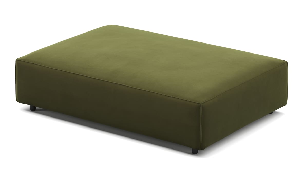 Extrasoft Sectional Module, Extra Extra Large Seat, Spruce Luxe Velvet Extrasoft Sectional Module, Extra Extra Large Seat, Spruce Luxe Velvet image.