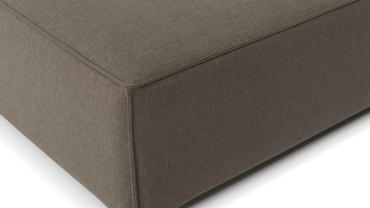 Extrasoft Sectional Module, Extra Large Seat, Coffee Brushed Weave Extrasoft Sectional Module, Extra Large Seat, Coffee Brushed Weave image.