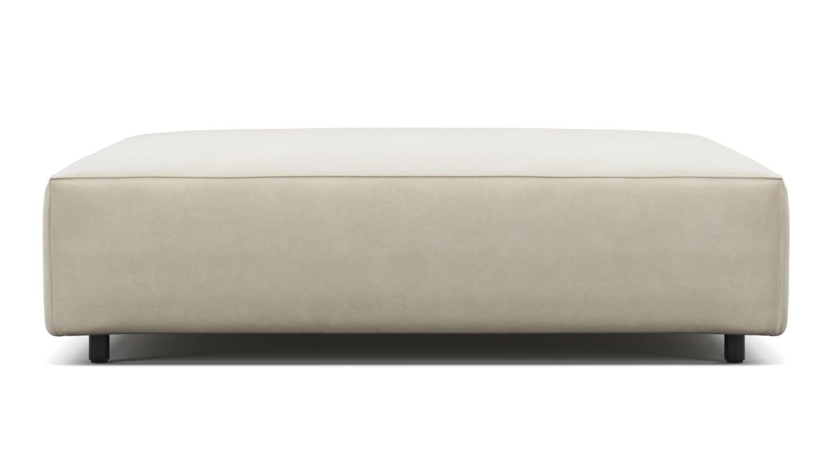 Extrasoft Sectional Module, Extra Large Seat, Eggshell Vegan Suede Extrasoft Sectional Module, Extra Large Seat, Eggshell Vegan Suede image.