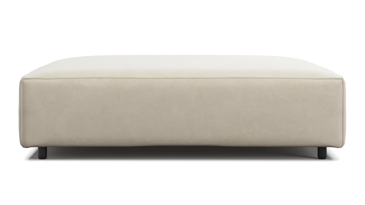 Extrasoft Sectional Module, Extra Large Seat, Eggshell Vegan Suede Extrasoft Sectional Module, Extra Large Seat, Eggshell Vegan Suede image.