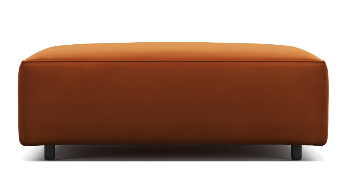 Extrasoft Sectional Module, Extra Small Seat, Burnt Orange Velvet Extrasoft Sectional Module, Extra Small Seat, Burnt Orange Velvet image.
