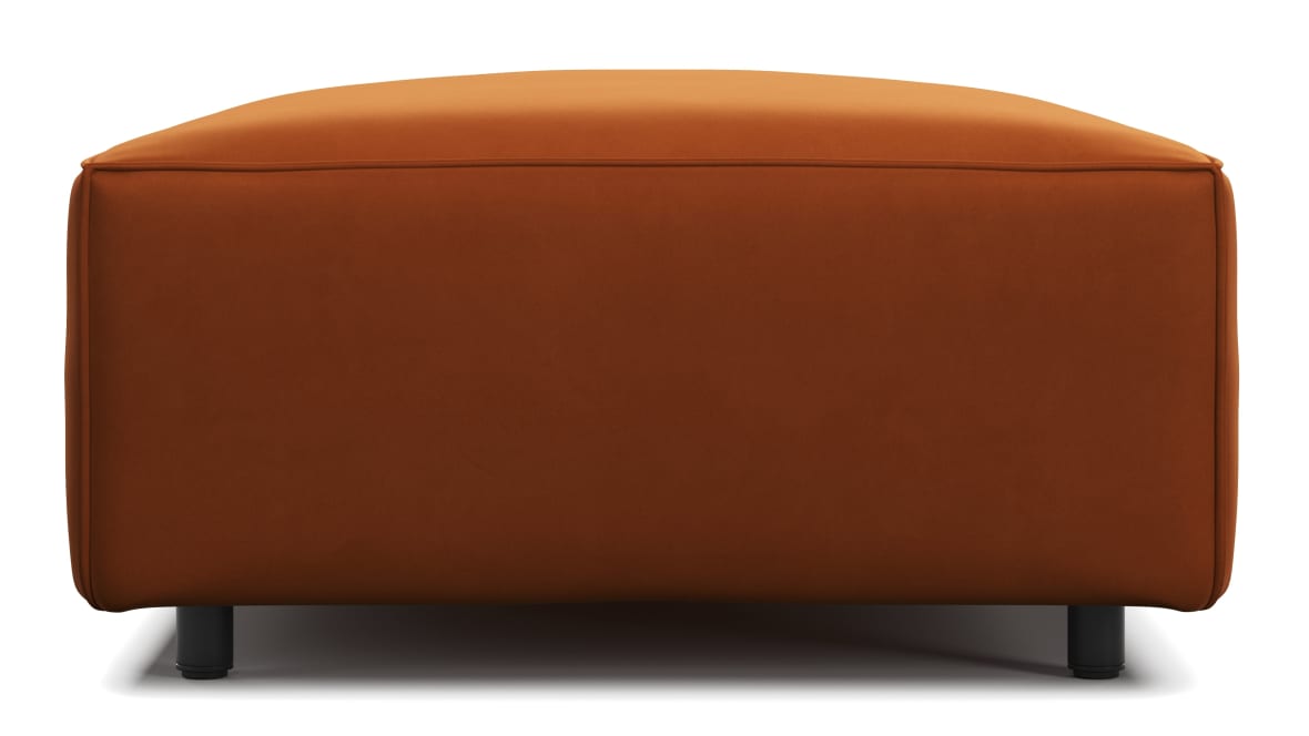 Extrasoft Sectional Module, Extra Small Seat, Burnt Orange Velvet Extrasoft Sectional Module, Extra Small Seat, Burnt Orange Velvet image.