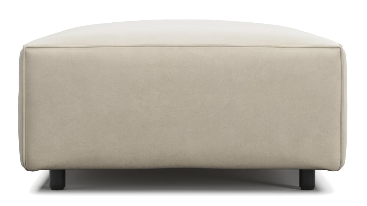 Extrasoft Sectional Module, Extra Small Seat, Eggshell Vegan Suede Extrasoft Sectional Module, Extra Small Seat, Eggshell Vegan Suede image.