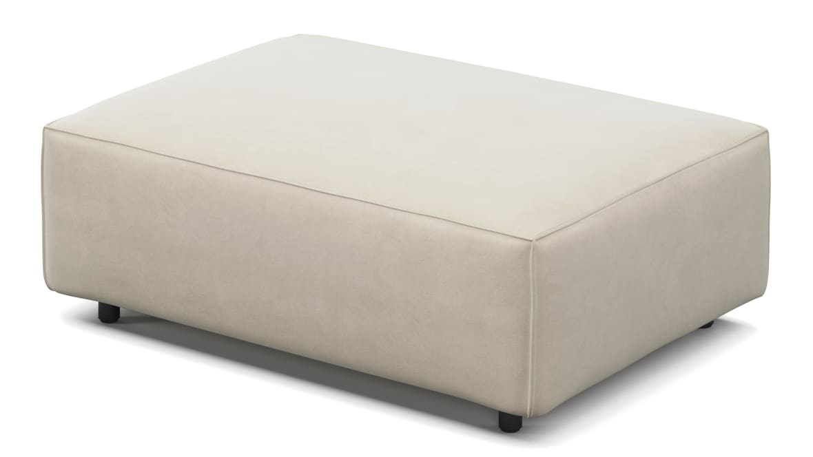 Extrasoft Sectional Module, Extra Small Seat, Eggshell Vegan Suede Extrasoft Sectional Module, Extra Small Seat, Eggshell Vegan Suede image.