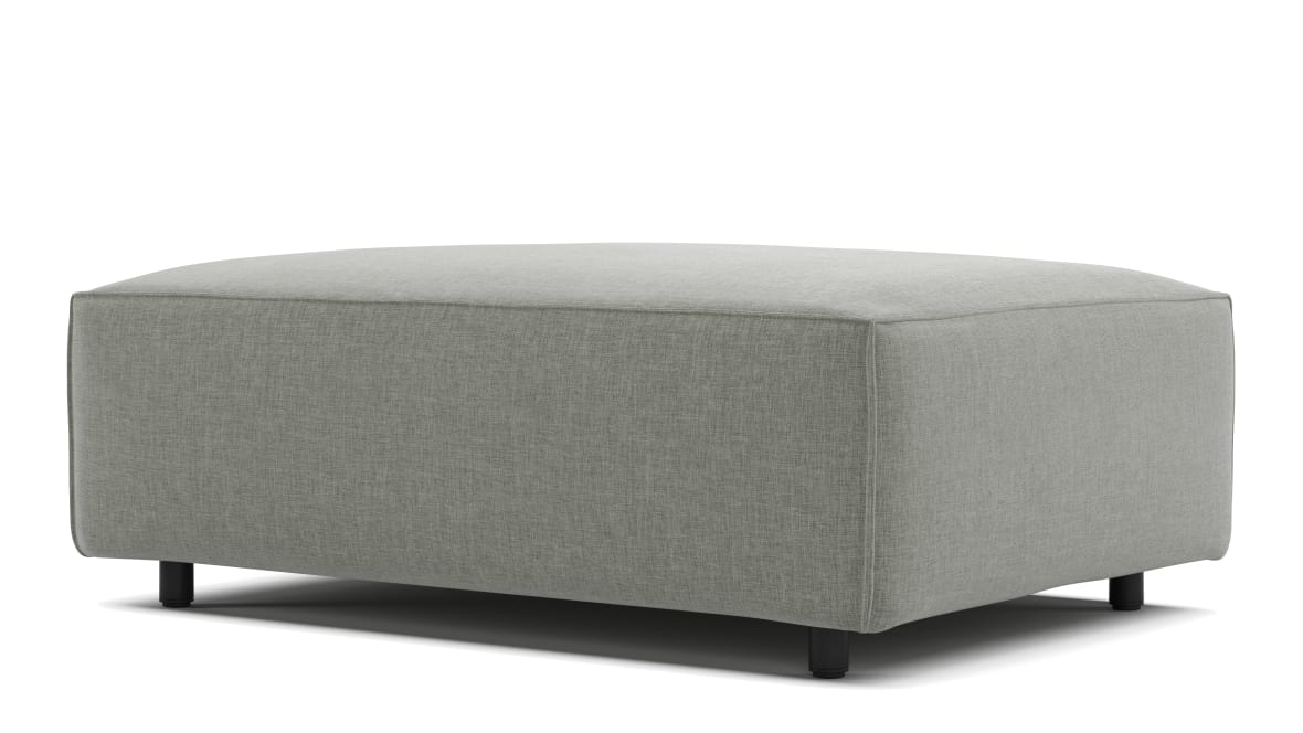  Extrasoft Sectional Module, Extra Small Seat, Soft Gray Brushed Weave  Extrasoft Sectional Module, Extra Small Seat, Soft Gray Brushed Weave image.