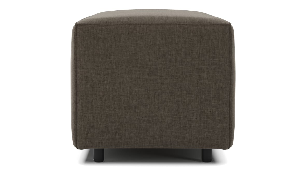 Extrasoft Sectional Module, Large Armrest, Coffee Brushed Weave Extrasoft Sectional Module, Large Armrest, Coffee Brushed Weave image.