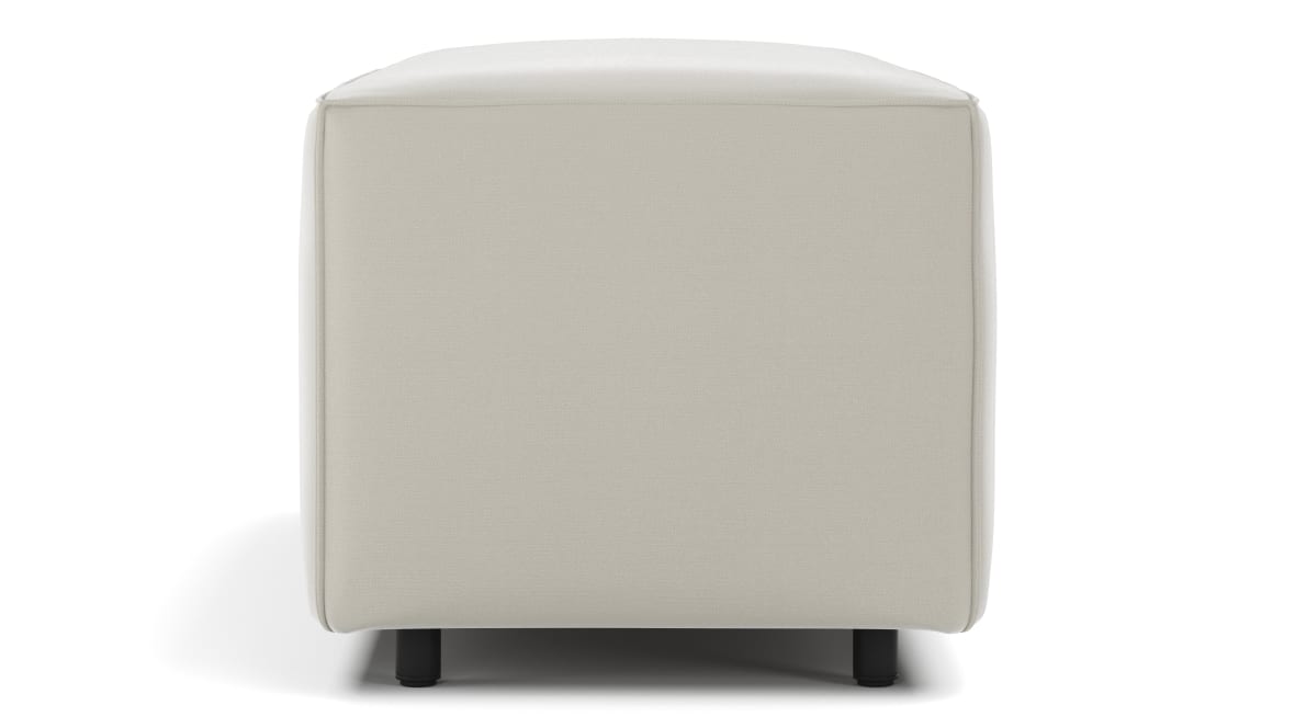 Extrasoft Sectional Module, Large Armrest, Oatmeal Brushed Weave Extrasoft Sectional Module, Large Armrest, Oatmeal Brushed Weave image.