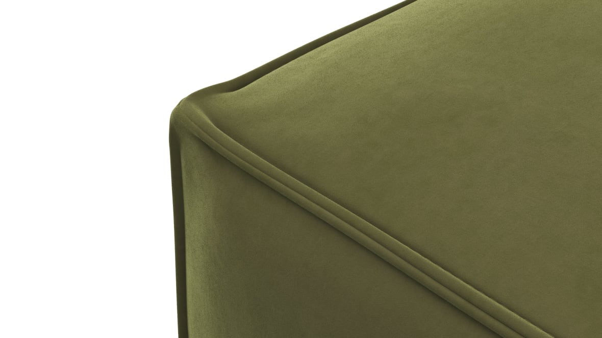 Extrasoft Sectional Module, Large Armrest, Spruce Luxe Velvet Extrasoft Sectional Module, Large Armrest, Spruce Luxe Velvet image.