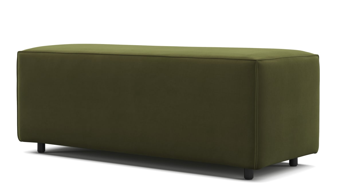 Extrasoft Sectional Module, Large Armrest, Spruce Luxe Velvet Extrasoft Sectional Module, Large Armrest, Spruce Luxe Velvet image.