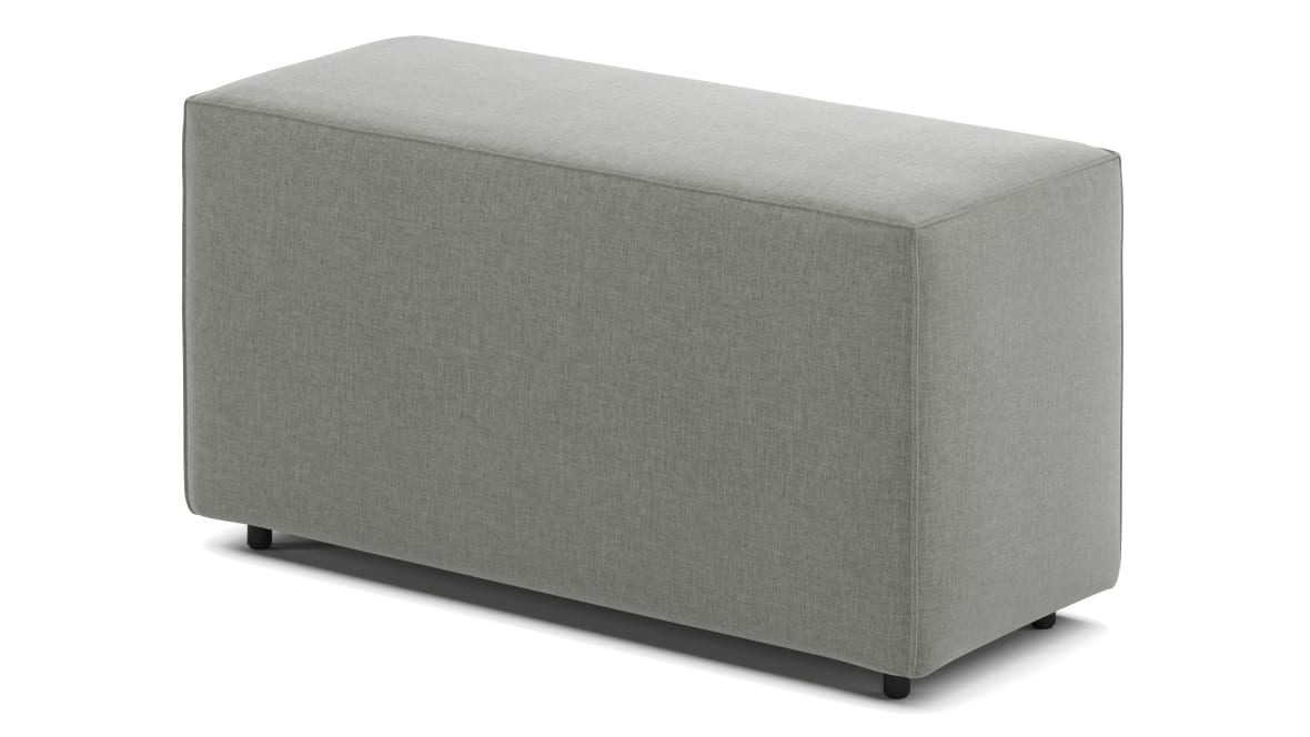Extrasoft Sectional Module, Large Backrest, Soft Gray Brushed Weave Extrasoft Sectional Module, Large Backrest, Soft Gray Brushed Weave image.