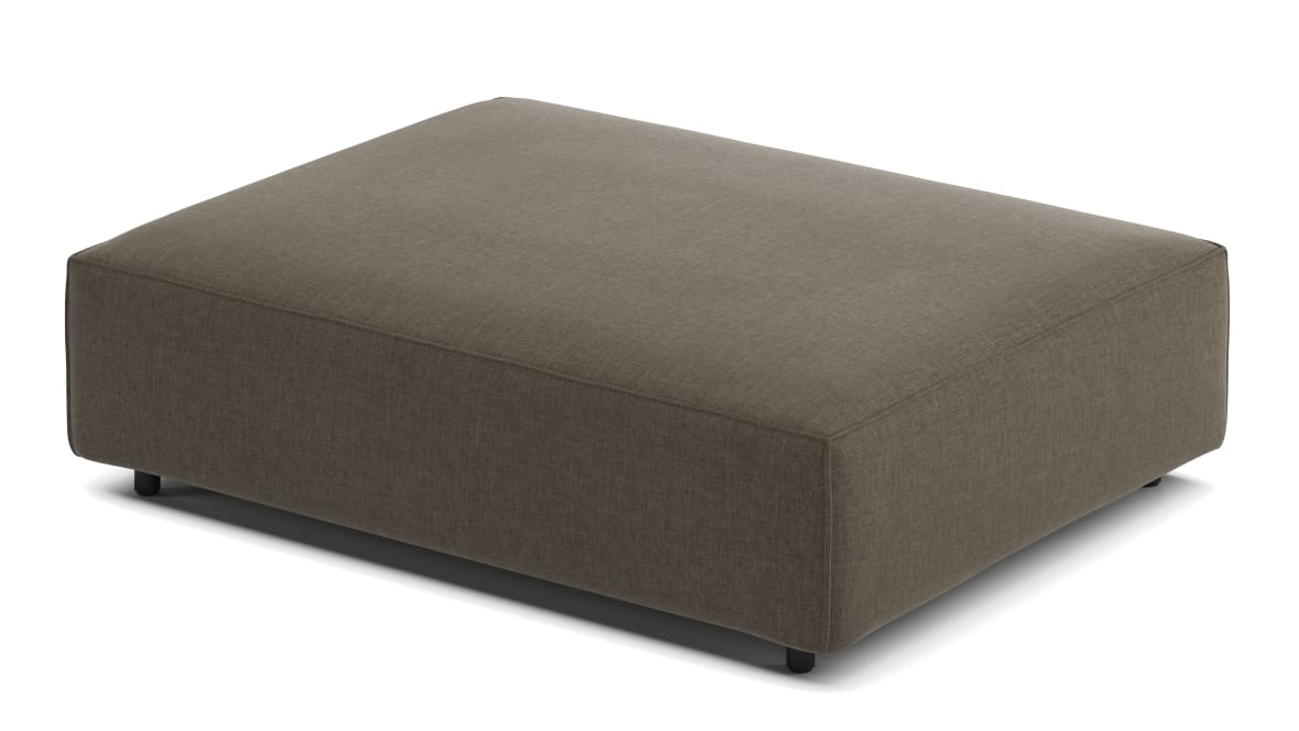 Extrasoft Sectional Module, Large Seat, Coffee Brushed Weave Extrasoft Sectional Module, Large Seat, Coffee Brushed Weave image.