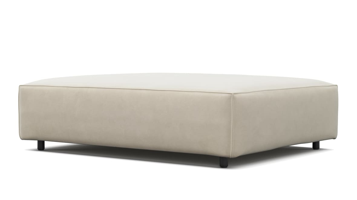  Extrasoft Sectional Module, Large Seat, Eggshell Vegan Suede  Extrasoft Sectional Module, Large Seat, Eggshell Vegan Suede image.