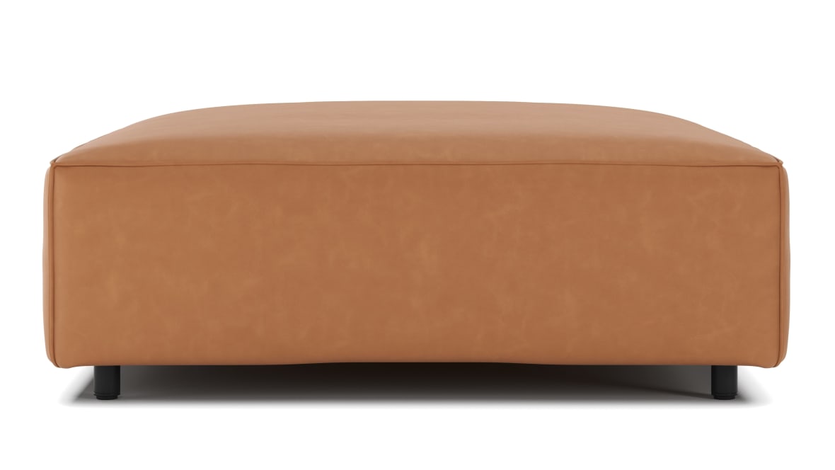  Extrasoft Sectional Module, Large Seat, Tan Vegan Leather  Extrasoft Sectional Module, Large Seat, Tan Vegan Leather image.