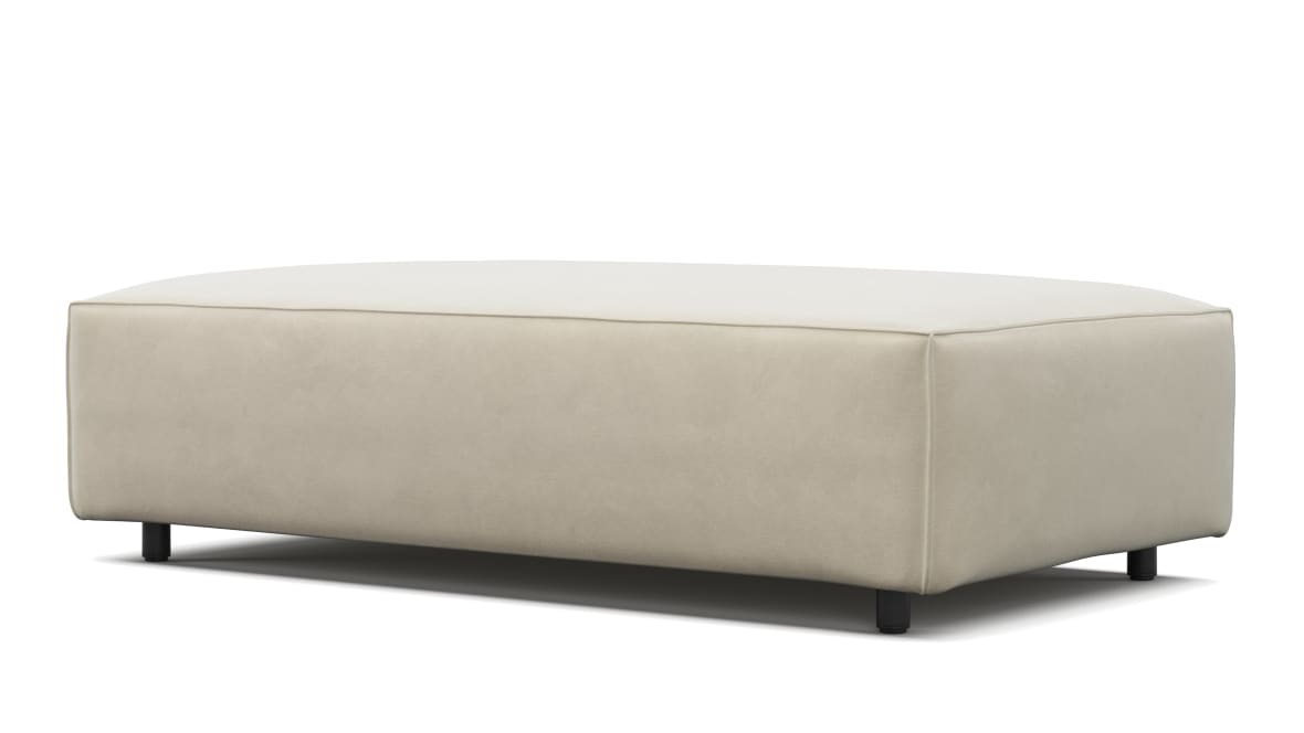 Extrasoft Sectional Module, Medium Seat, Eggshell Vegan Suede Extrasoft Sectional Module, Medium Seat, Eggshell Vegan Suede image.