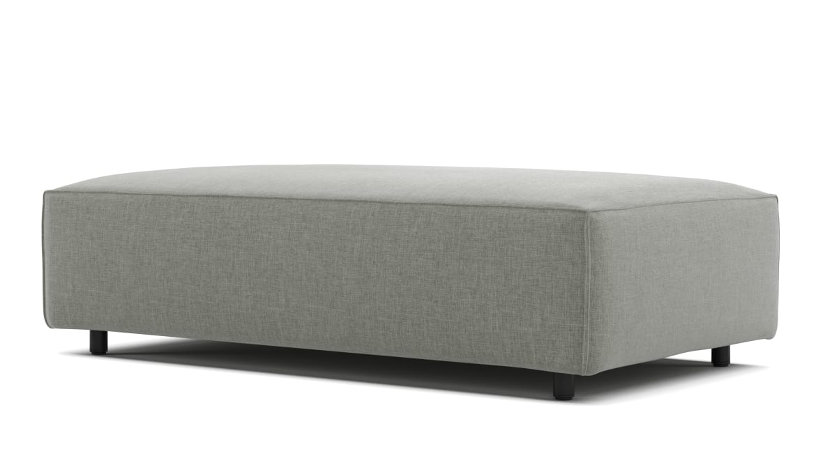  Extrasoft Sectional Module, Medium Seat, Soft Gray Brushed Weave  Extrasoft Sectional Module, Medium Seat, Soft Gray Brushed Weave image.