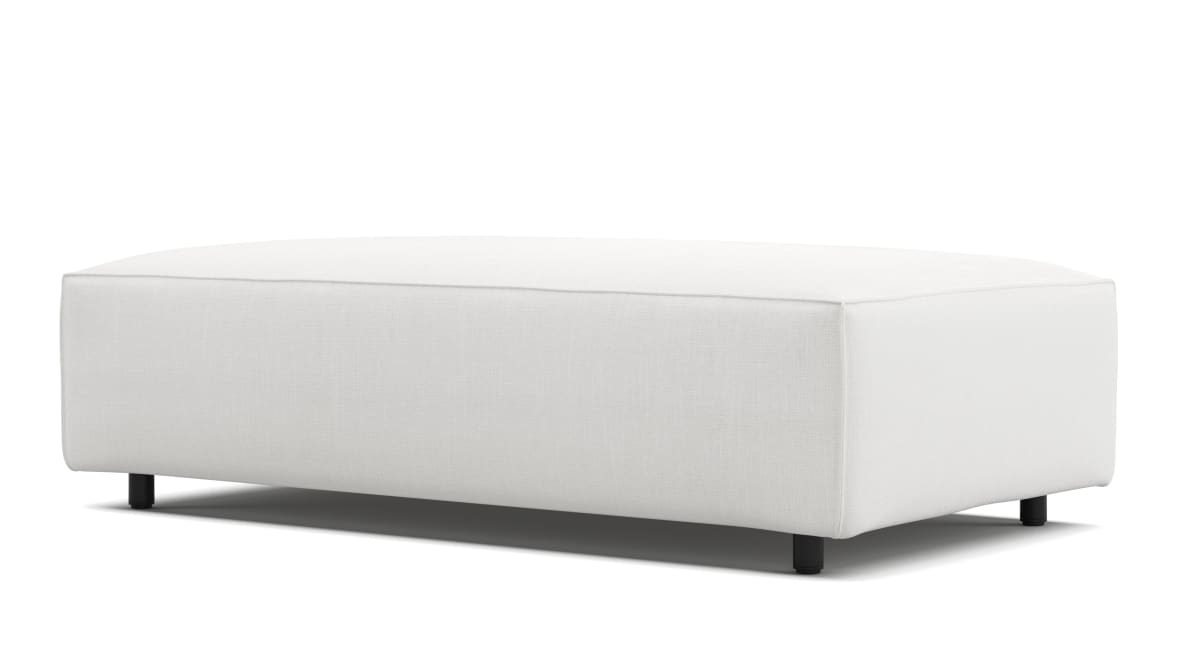  Extrasoft Sectional Module, Medium Seat, White Linen  Extrasoft Sectional Module, Medium Seat, White Linen image.